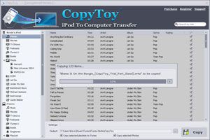 Ilustración de Cómo transferir del iPod a la PC