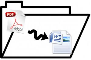 Ilustración de Cómo Pasar un Archivo PDF a Word
