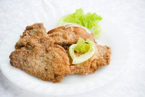 Milanesas de ternera fritas. Milanesas de ternera fritas.