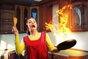 Ilustración de Cómo evitar incendios en la cocina