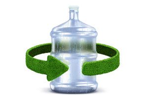 Ilustración de Cómo reciclar los botellones de agua