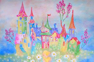 Ilustración de Cómo pintar un mural infantil