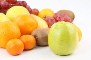 Ilustración de Frutas para combatir el colesterol