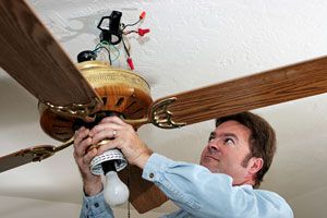 Ilustración de Cómo instalar un ventilador de techo