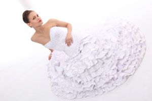 Ilustración de Cómo probar un vestido de novia
