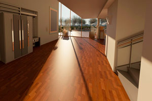 Ilustración de Opciones para el piso de nuestro hogar. Piso vinílico y laminado.