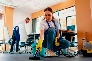 Ilustración de Limpieza eficiente en el hogar y la oficina
